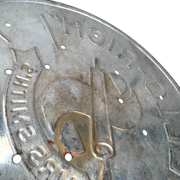 Vintage Mrs Smith's Mello-Rich Metal Pie Pan Plates Silver Tone Lot of 5 - Picture 10 of 12